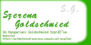 szerena goldschmied business card